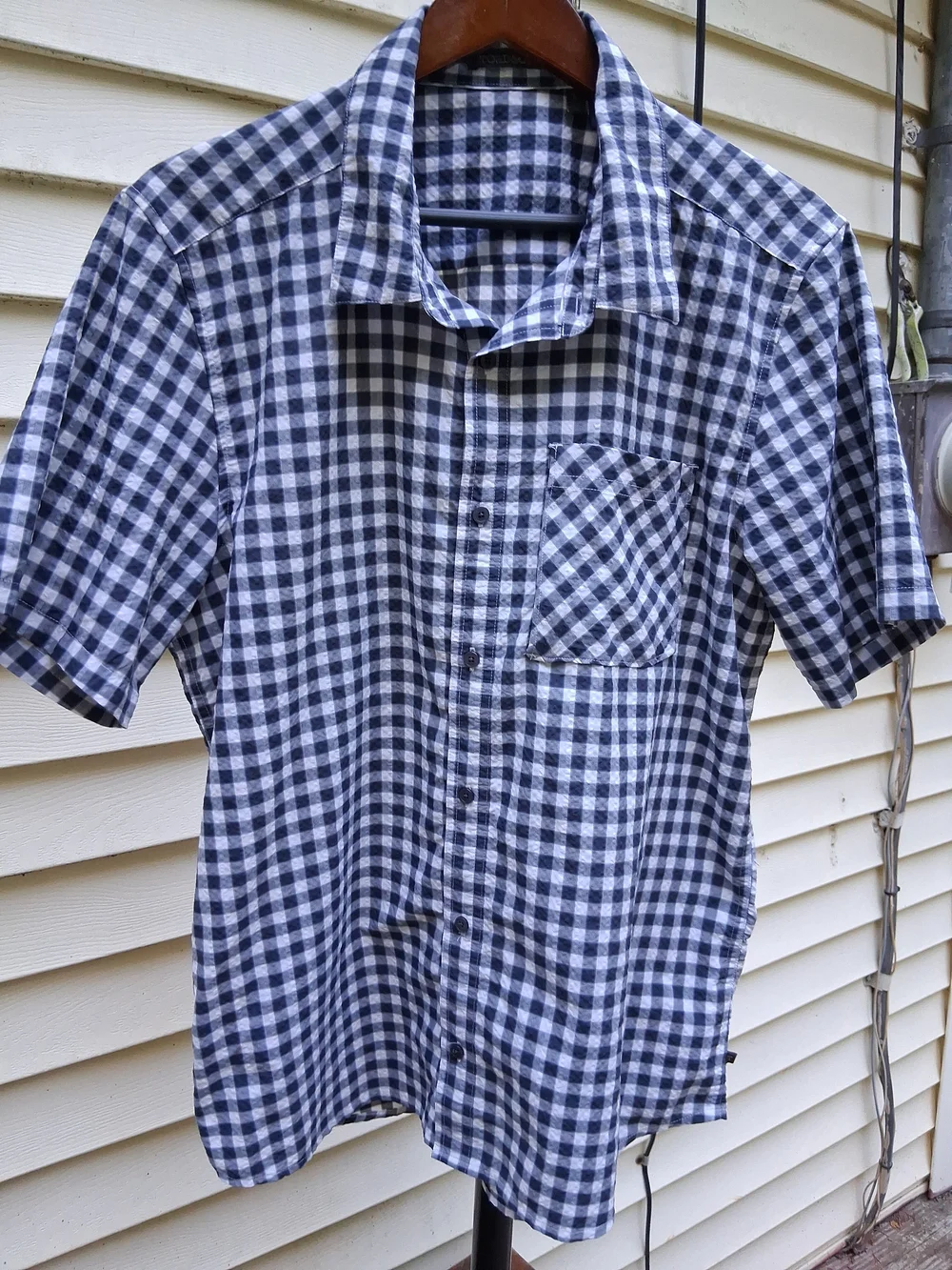 Toad & Co  Men’s Button Up Shirt Short Sleeve Casual Plaid Size Large
